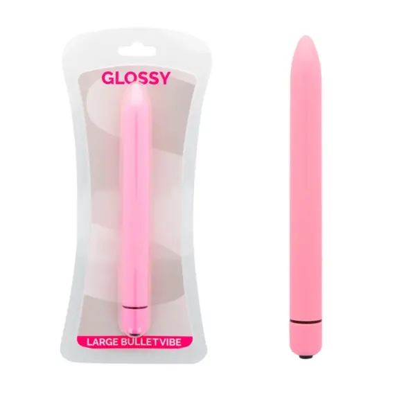 GLOSSY - SLIM вибратор розов