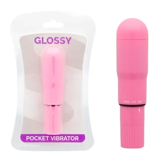 GLOSSY - POCKET вибратор DEEP ROSE