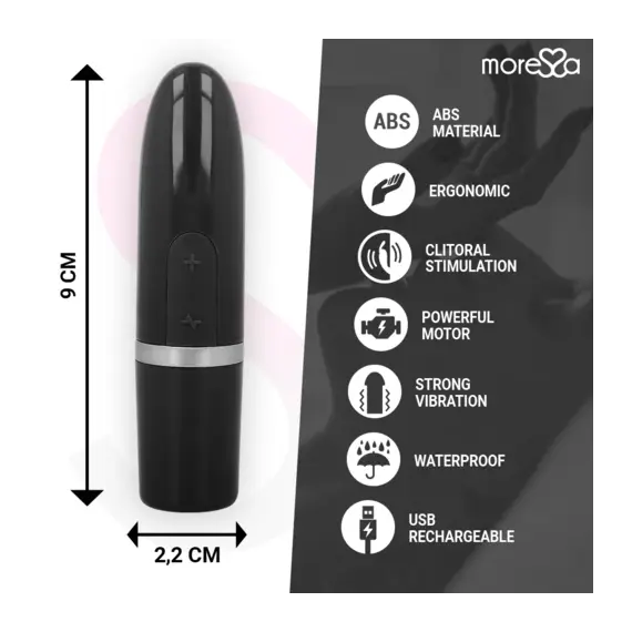 MORESSA - IVY вибратор стимулатор пътен черен