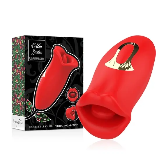 MIA - SICILIA двоен PLEASURE VIBRATING + BITING