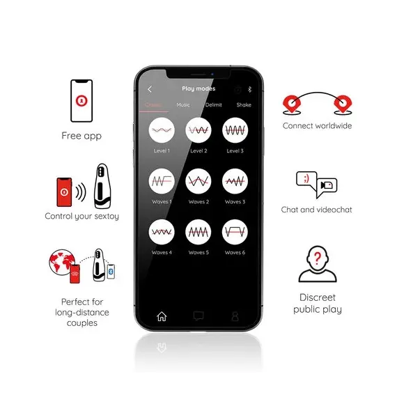 ONINDER - SEOUL RECHARGEABLE MALE мастурбатор 10 SPEED - FREE APPснимка 2