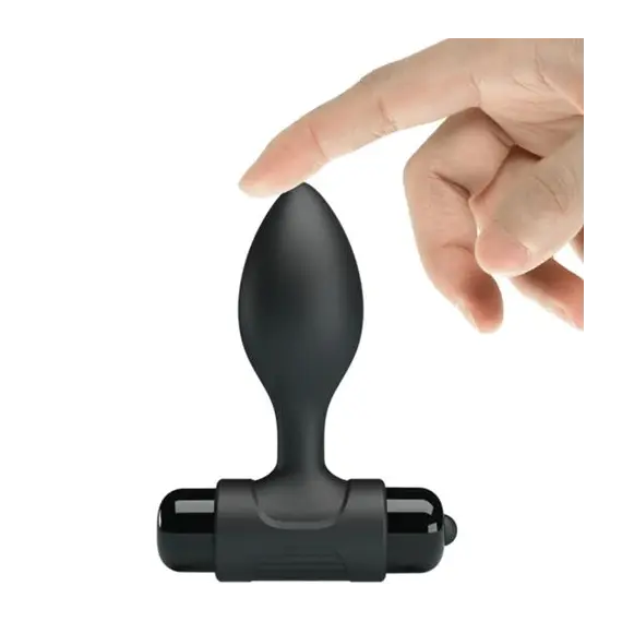 PRETTY LOVE - VIBRA BUTT 10 VIBRATIONS ANAL PLUG черен