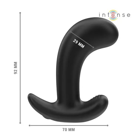 INTENSE - CHANDLER ANAL PLUG 10 VIBRATIONS черен дистанционно управление