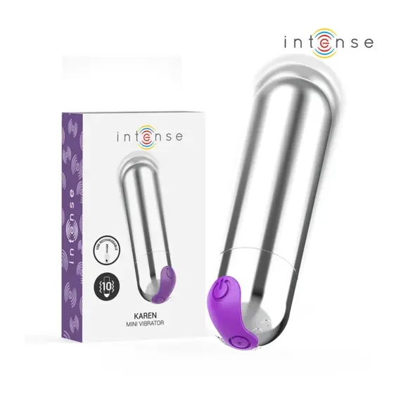 INTENSE - KAREN MINI RECHARGEABLE VIBRATING BULLET сребрист