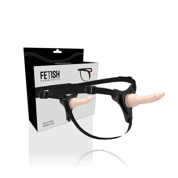 FETISH SUBMISSIVE HARNESS - Телесен реалистичен силиконов 16 смснимка 2