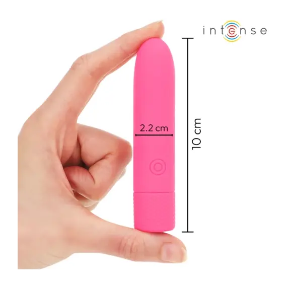 INTENSE - SYMONE USB презареждаем вибриращ вибро куршум 8 вибрации розов 10 X 2.2 смснимка 2