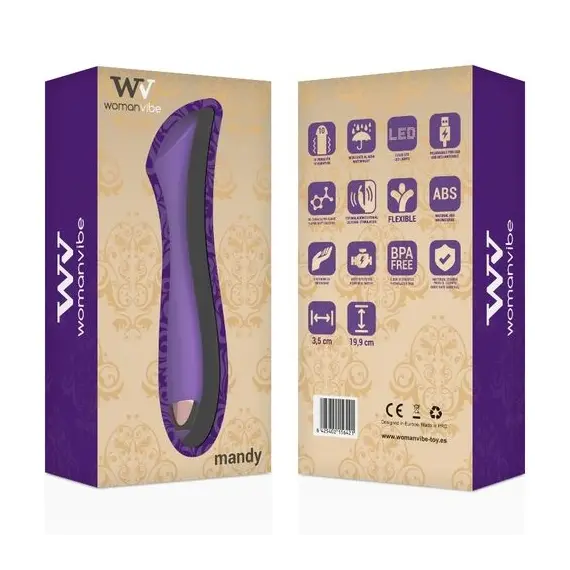 WOMANVIBE - MANDY "K"""" POINT силиконов RECHARGEABLE вибратор"""снимка 2