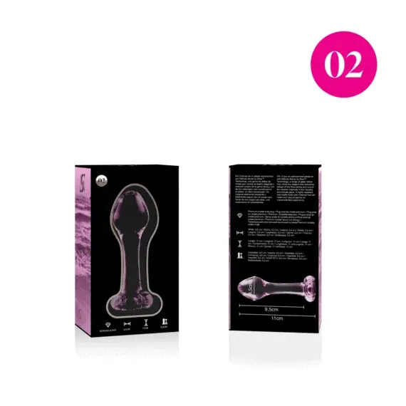 NEBULA SERIES BY IBIZA - MODEL 2 ANAL PLUG боросиликатно стъкло розов 11 см -O- 3.5 смснимка 2