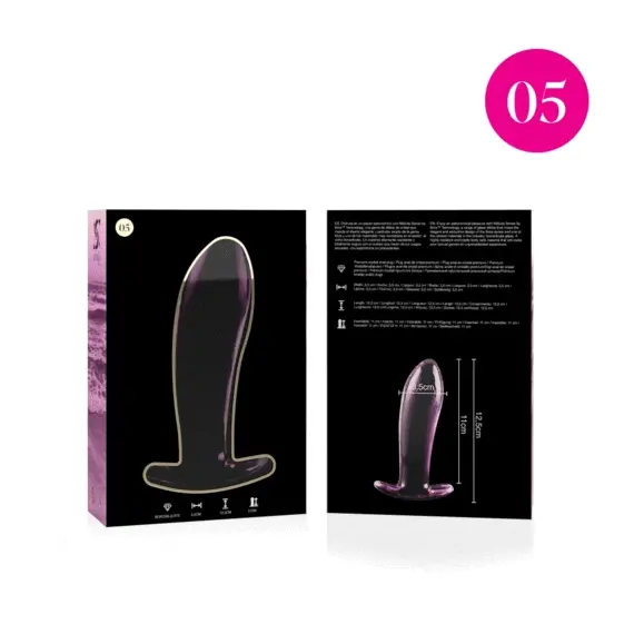 NEBULA SERIES BY IBIZA - MODEL 5 ANAL PLUG боросиликатно стъкло розов 12.5 см -O- 3.5 смснимка 2