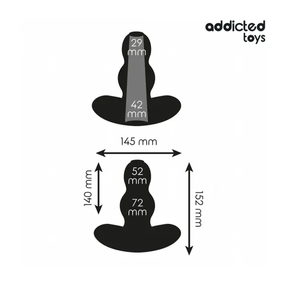 ADDICTED TOYS - HOLLOW ANAL PLUG силиконов SIZE XXL 15.2 смснимка 2