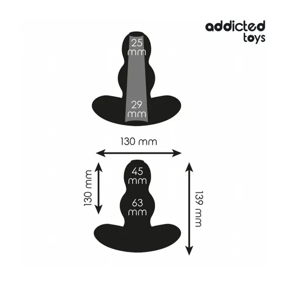 ADDICTED TOYS - HOLLOW ANAL PLUG силиконов SIZE XL 13.9 смснимка 2