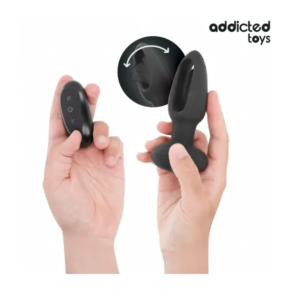 ADDICTED TOYS - ANAL PLUG с VIBRATING TONGUE и дистанционно управлениеснимка 2