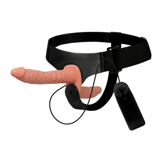 HARNESS ATTRACTION - HARRIS двоен пенетрация с вибрация 18 см диаметър 3.5 смснимка 3