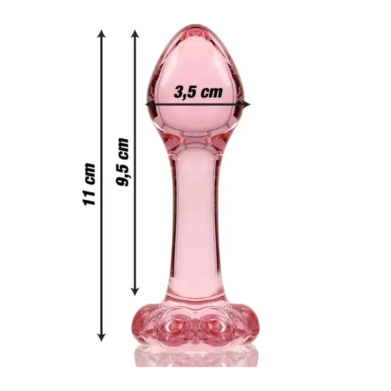 NEBULA SERIES BY IBIZA - MODEL 2 ANAL PLUG боросиликатно стъкло розов 11 см -O- 3.5 смснимка 3