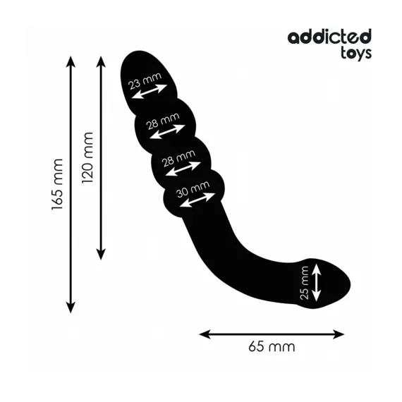 ADDICTED TOYS - Двоен ANAL MASSAGER силиконов 16.5 смснимка 3