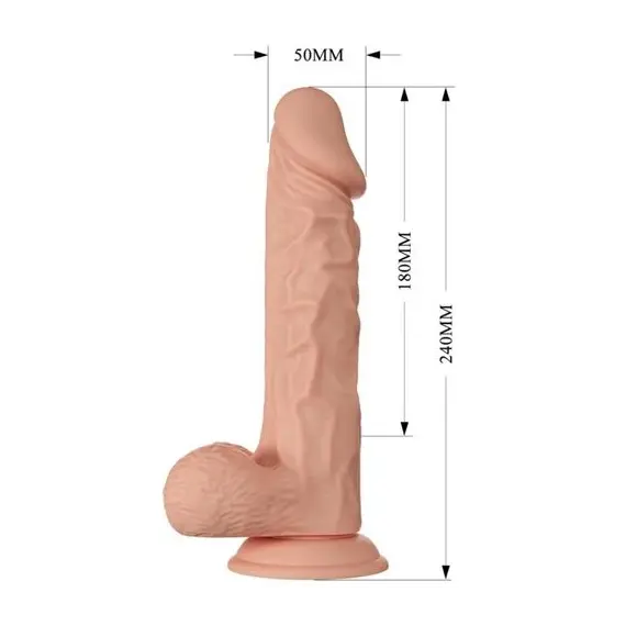 BAILE - BEAUTIFUL ENCOUNTER BURAQ FLEXIBLE реалистичен дилдо 24 см натураленснимка 4