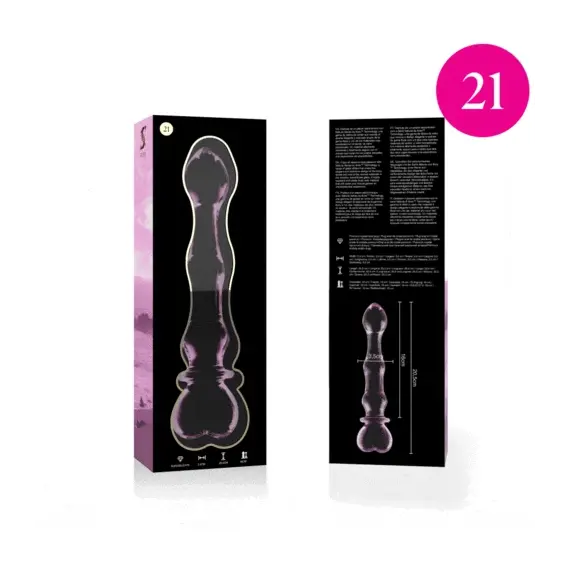 NEBULA SERIES BY IBIZA - MODEL 21 дилдо боросиликатно стъкло розов 20.5 см -O- 3.5 смснимка 4