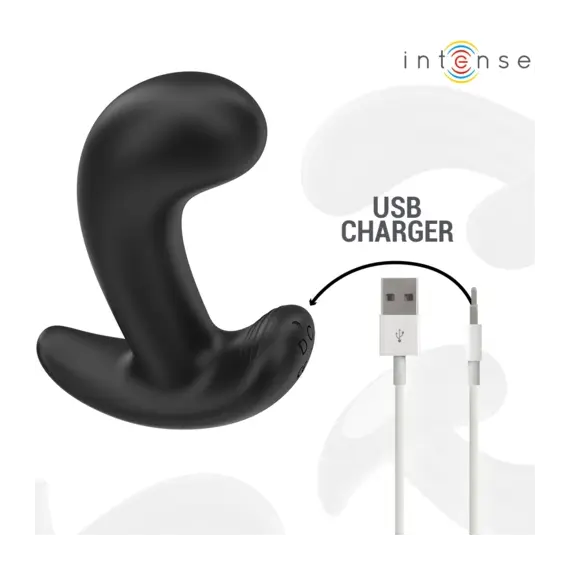 INTENSE - CHANDLER ANAL PLUG 10 VIBRATIONS черен дистанционно управлениеснимка 4