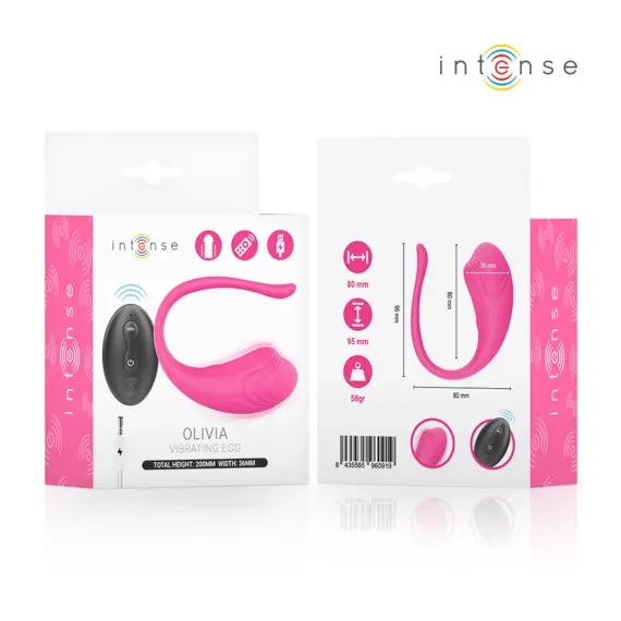 INTENSE - OLIVIA розов VIBRATING EGG с дистанционно управлениеснимка 4
