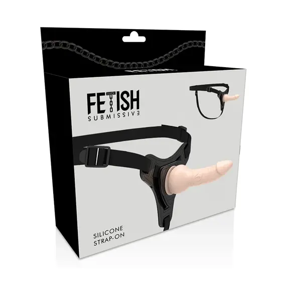 FETISH SUBMISSIVE HARNESS - Телесен реалистичен силиконов 16 смснимка 5