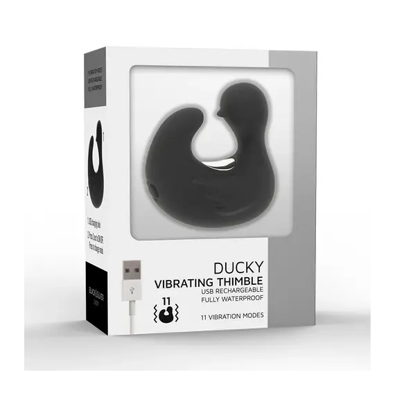 черен & сребрист - DUCKYMANIA презареждаем силиконов STIMULATING DUCK THIMBLEснимка 5