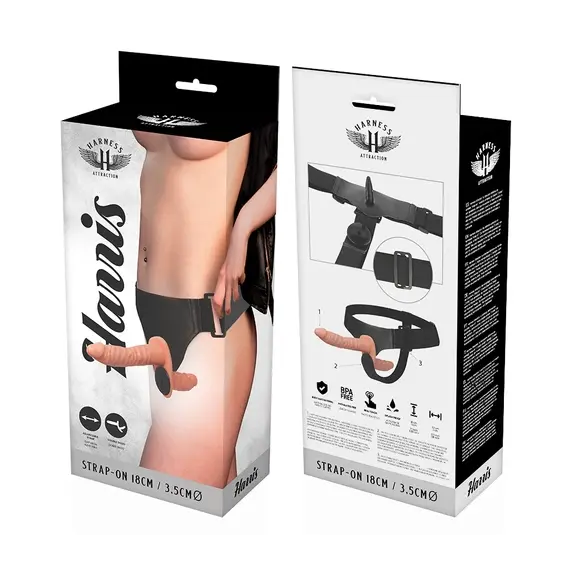 HARNESS ATTRACTION - HARRIS двоен пенетрация с вибрация 18 см диаметър 3.5 смснимка 5