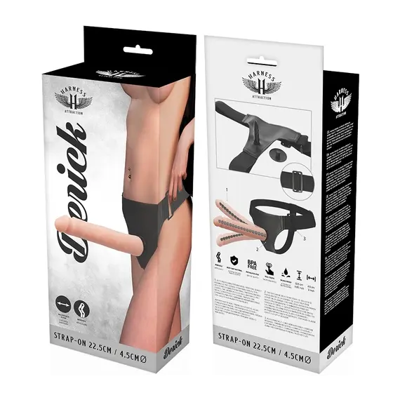 HARNESS ATTRACTION - DERICK гъвкав телесен 22.5 см диаметър 4.5 смснимка 5