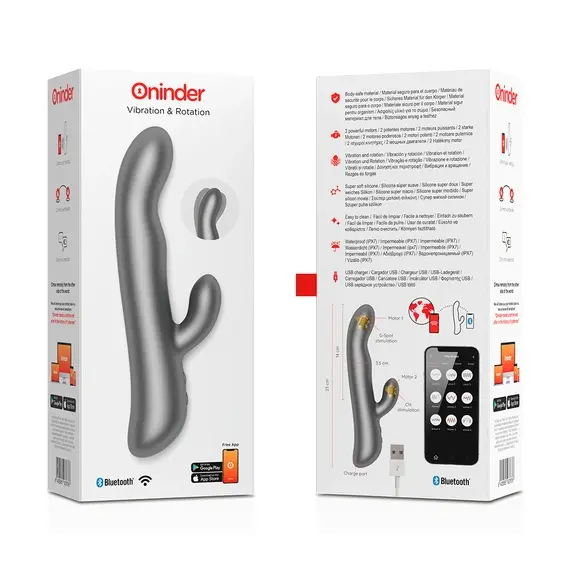 ONINDER - OSLO вибрация & ротация черен - управление с приложениеснимка 5