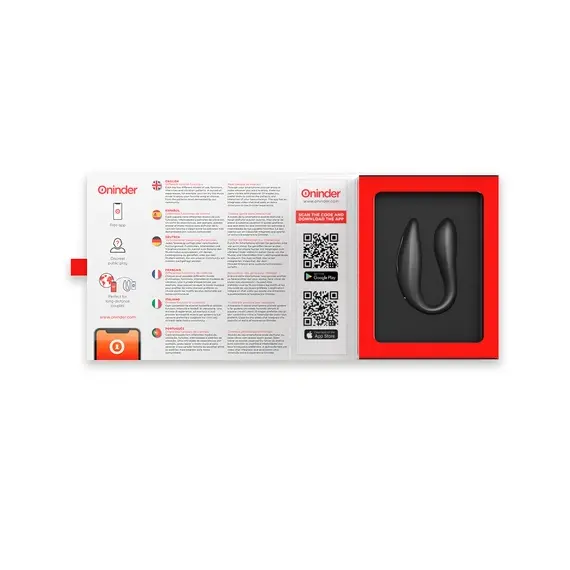 ONINDER - LISBOA черен G-POINT & CLITORIS STIMULATOR - FREE APPснимка 5