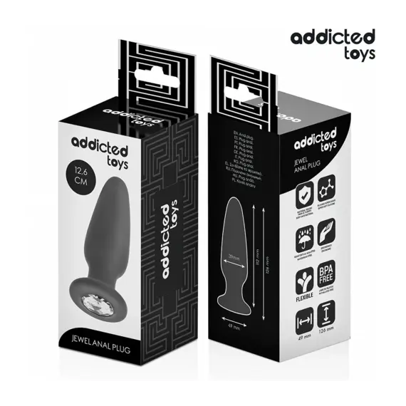 ADDICTED TOYS - ANAL PLUG с JEWEL силиконов SIZE L 12.6 смснимка 5