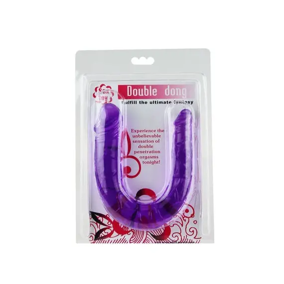 BAILE - Двоен дилдо IN LILAC FLEXIBLE желеснимка 5