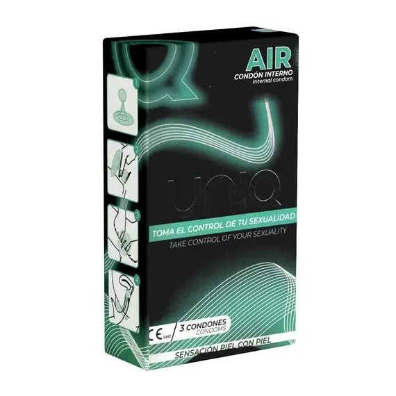 UNIQ - AIR без латекс FEMALE презерватив 3 бр.