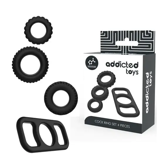 ADDICTED TOYS - Пенис пръстен комплект 4 PIECES