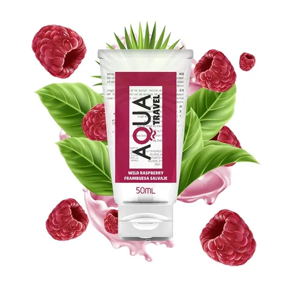 AQUA TRAVEL - WILD RASPBERRY FLAVOUR лубрикант на водна основа - 50 ML