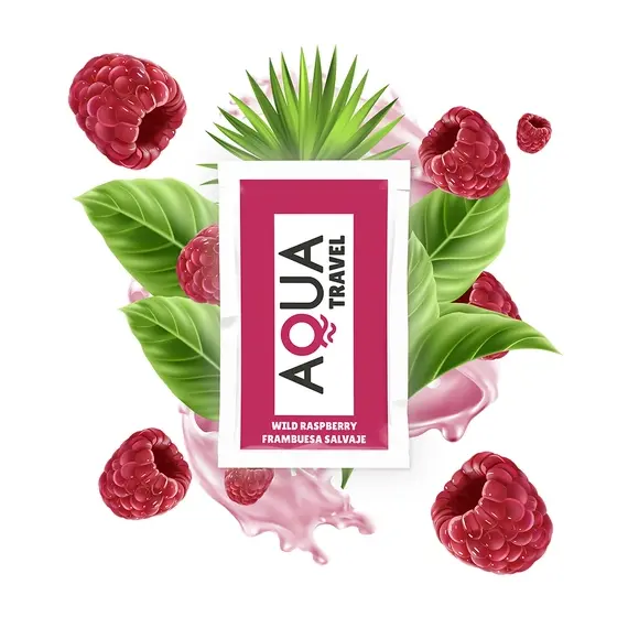 AQUA TRAVEL - WILD RASPBERRY FLAVOUR лубрикант на водна основа 6 ML