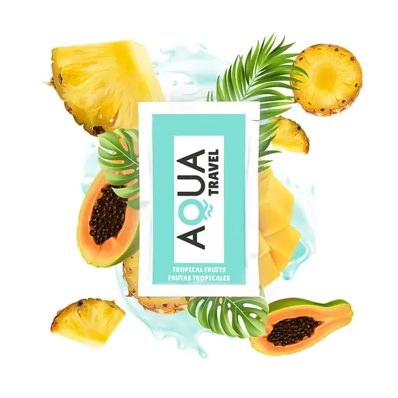 AQUA TRAVEL - TROPICAL FRUITS FLAVOUR лубрикант на водна основа 6 ML