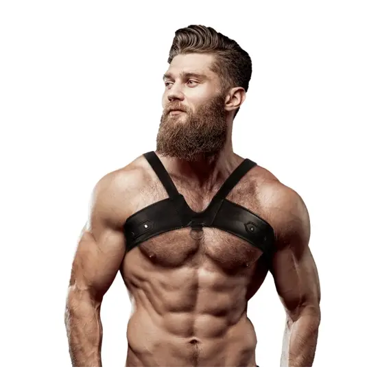 FETISH SUBMISSIVE ATTITUDE - MENS BRIGADE ECO-LEATHER CHEST харнес