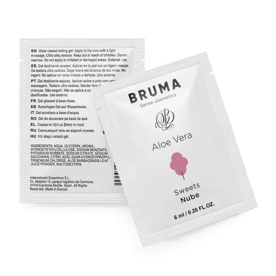 BRUMA - ALOE VERA SLIDING GEL SWEETS FLAVOR 6 ML
