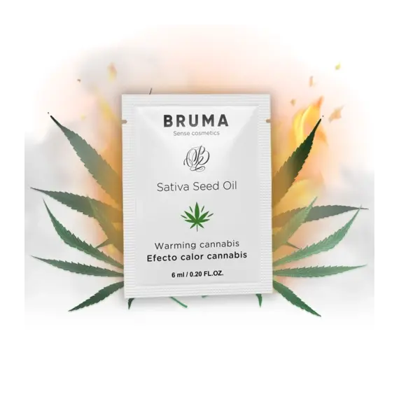 BRUMA - SATIVA SEED OIL SLIDING GEL WARMING CANNABIS FLAVOR 6 ML