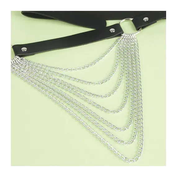 SUBBLIME - LEATHER CHAINBELT черен универсален размер