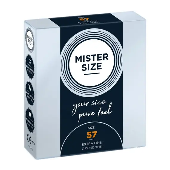 MISTER SIZE - Презерватив SIZE L 57 мм (3 бр.)