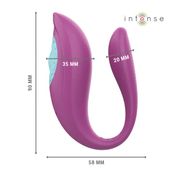 INTENSE - ANNIE U-SHAPED вибратор и STIMULATOR лилав дистанционно управление