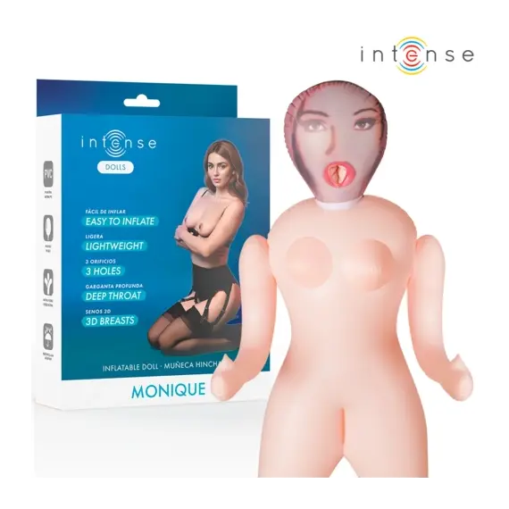 INTENSE DOLLS - MONIQUE INFLATABLE DOLL с THREE ORIFICES