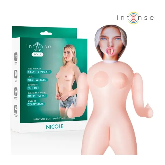 INTENSE DOLLS - NICOLE INFLATABLE DOLL с THREE ORIFICES