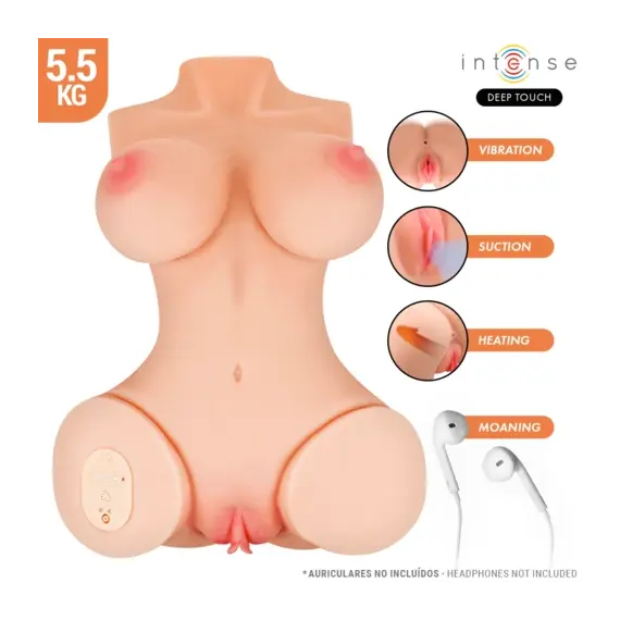 INTENSE DEEP TOUCH - VERO TORSO вагина с SUCTION, HEAT, VIBRATION и VOICE EFFECTS L 5.5 KG