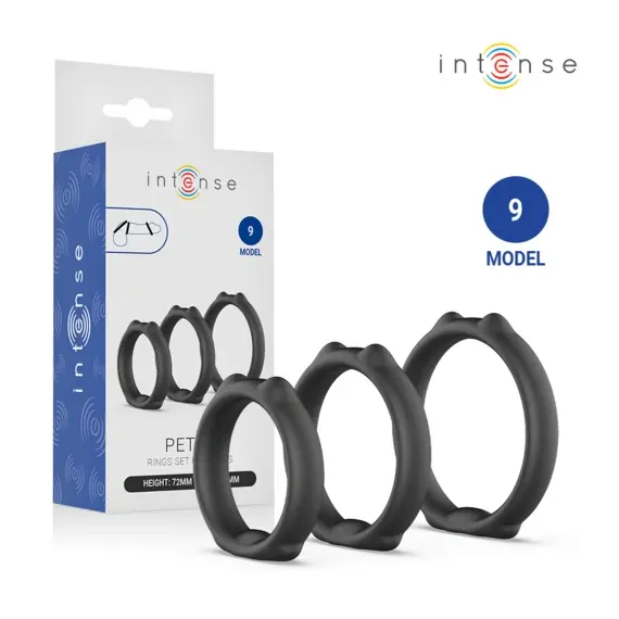 INTENSE - PETER комплект OF 3 PENIS RINGS MODEL 9