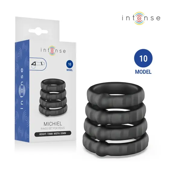INTENSE - MICHIEL комплект OF 4 PENIS RINGS MODEL 10