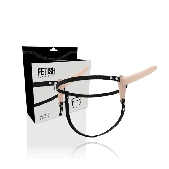 FETISH SUBMISSIVE HARNESS - Телесен силиконов 15 смснимка 2