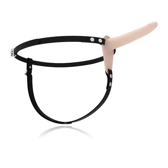 FETISH SUBMISSIVE HARNESS - Телесен силиконов вибратор 15 смснимка 2