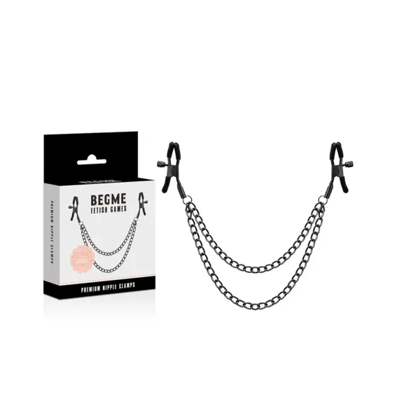 BEGME - Червен EDITION NIPPLE CLIPS с CHAINснимка 2
